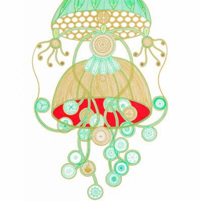 Green Chandelier #1